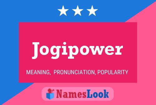 Jogipower Namensposter