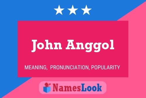 John Anggol Namensposter