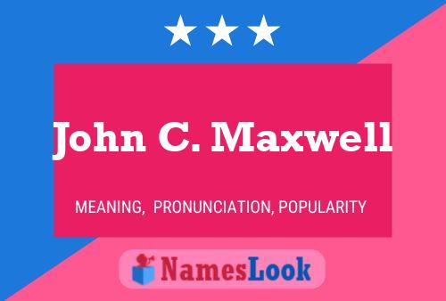 John C. Maxwell Namensposter