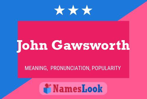 John Gawsworth Namensposter