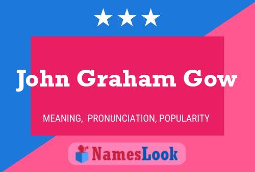 John Graham Gow Namensposter