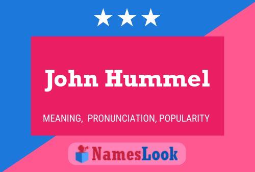 John Hummel Namensposter