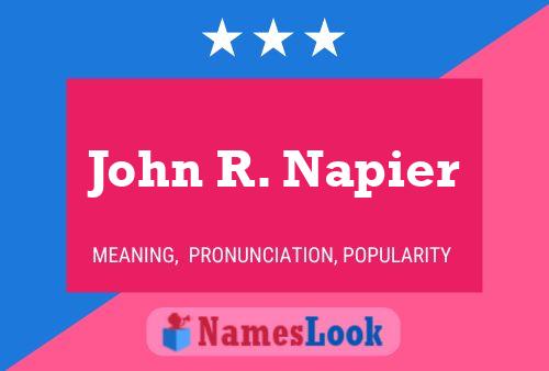 John R. Napier Namensposter