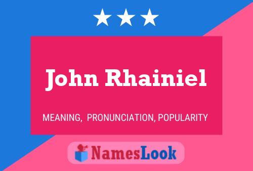 John Rhainiel Namensposter