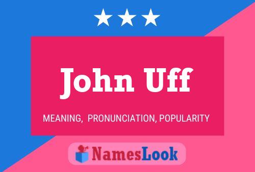 John Uff Namensposter