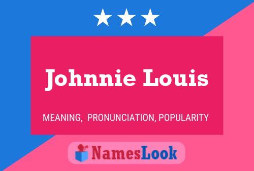 Johnnie Louis Namensposter