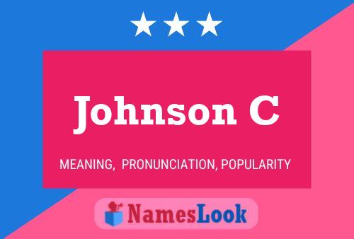 Johnson C Namensposter