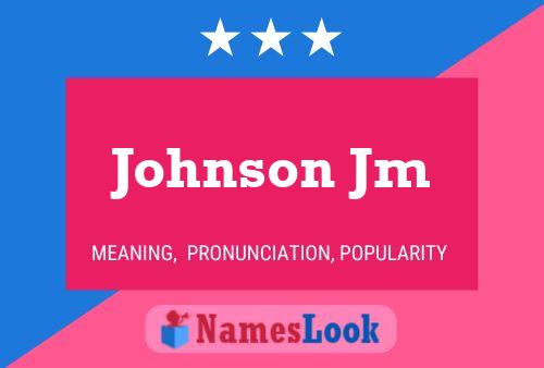 Johnson Jm Namensposter