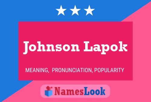 Johnson Lapok Namensposter