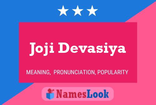 Joji Devasiya Namensposter