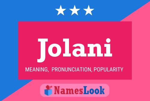 Jolani Namensposter