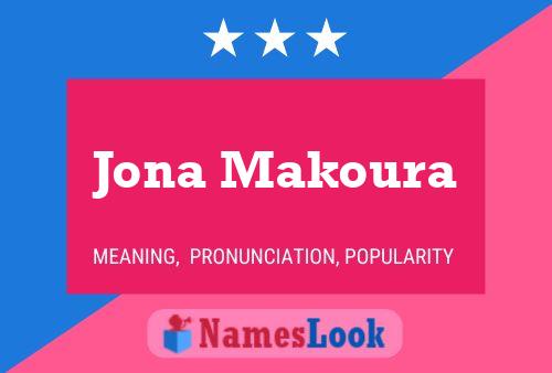 Jona Makoura Namensposter