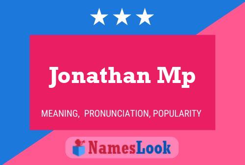 Jonathan Mp Namensposter