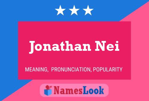 Jonathan Nei Namensposter