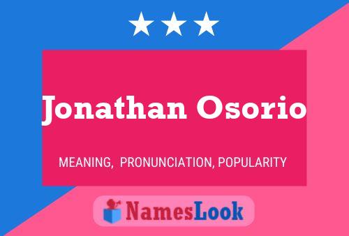 Jonathan Osorio Namensposter