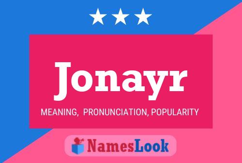 Jonayr Namensposter