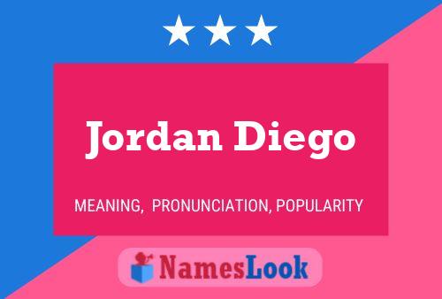 Jordan Diego Namensposter