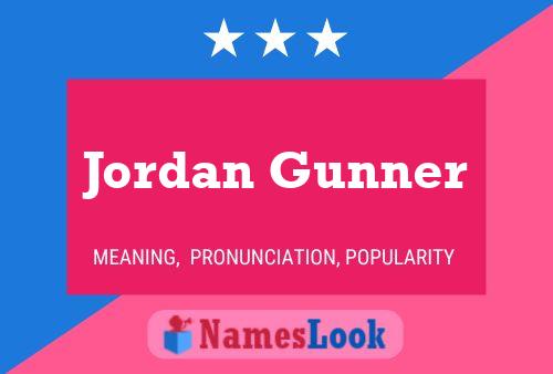 Jordan Gunner Namensposter