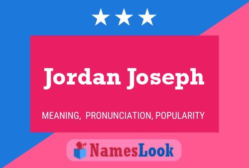 Jordan Joseph Namensposter