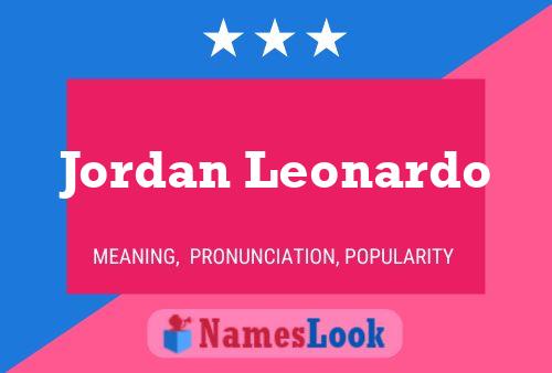 Jordan Leonardo Namensposter