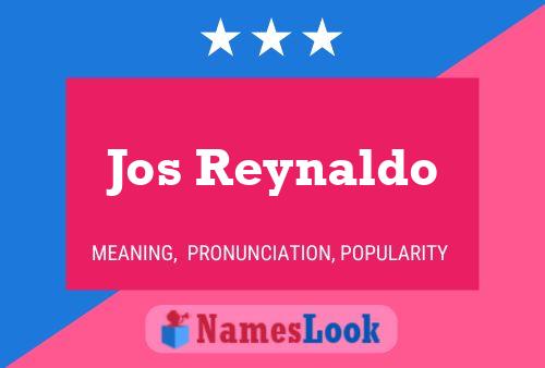 Jos Reynaldo Namensposter