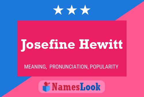 Josefine Hewitt Namensposter