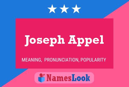 Joseph Appel Namensposter