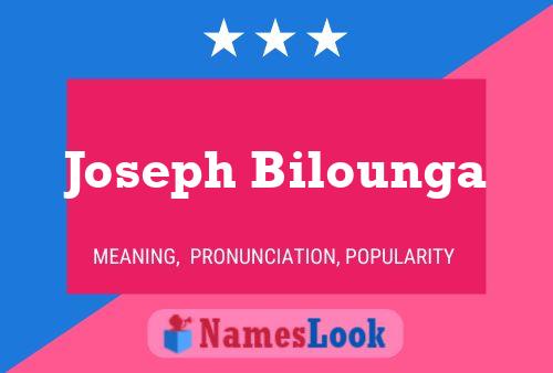 Joseph Bilounga Namensposter