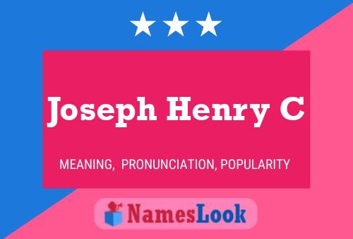 Joseph Henry C Namensposter