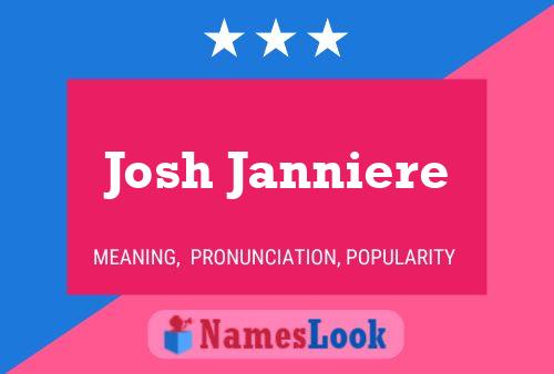 Josh Janniere Namensposter