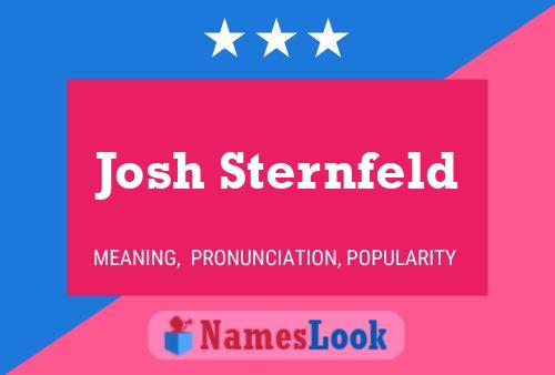 Josh Sternfeld Namensposter