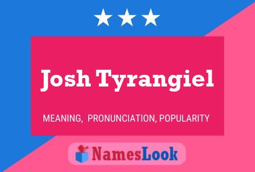 Josh Tyrangiel Namensposter