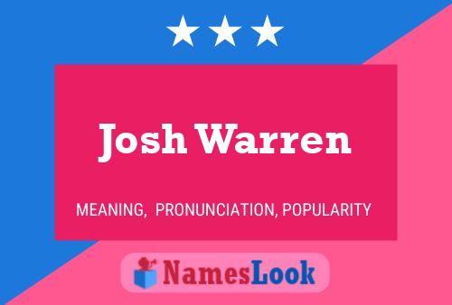 Josh Warren Namensposter