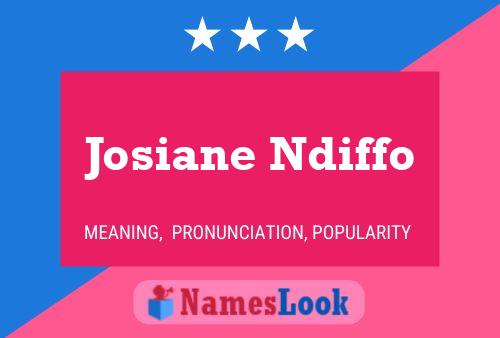 Josiane Ndiffo Namensposter