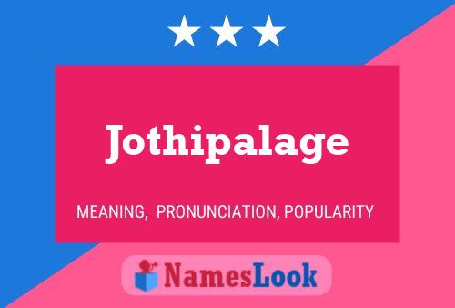 Jothipalage Namensposter