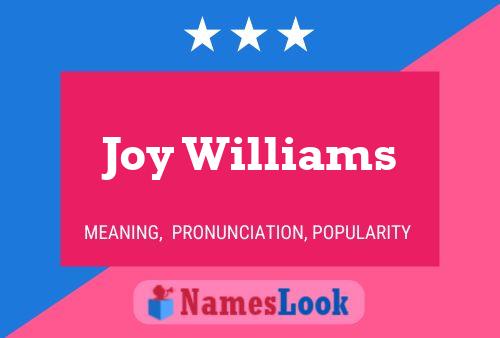 Joy Williams Namensposter