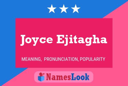 Joyce Ejitagha Namensposter