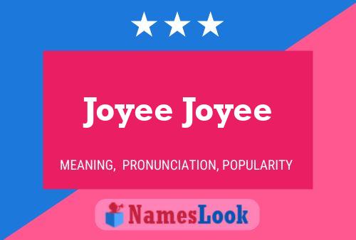 Joyee Joyee Namensposter