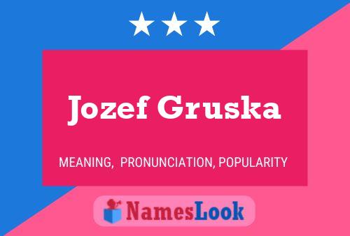 Jozef Gruska Namensposter