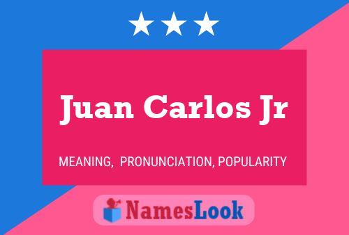 Juan Carlos Jr Namensposter