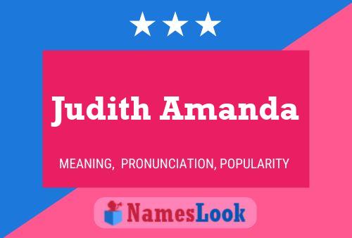 Judith Amanda Namensposter