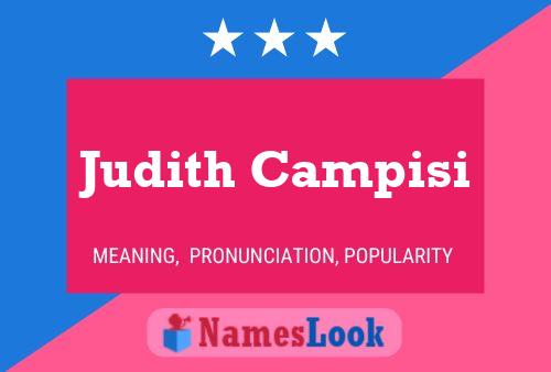 Judith Campisi Namensposter