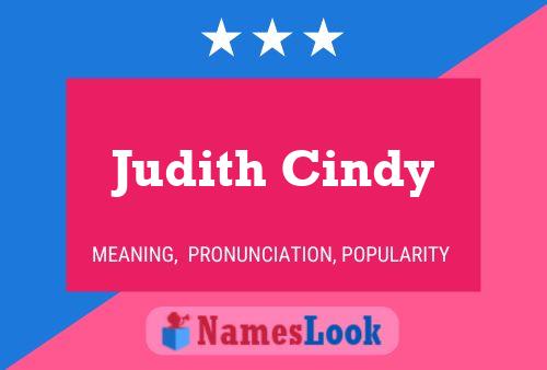 Judith Cindy Namensposter