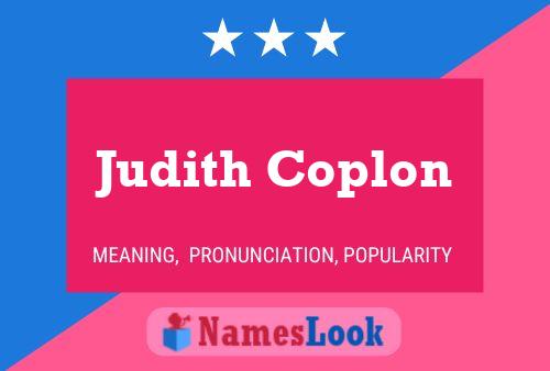 Judith Coplon Namensposter