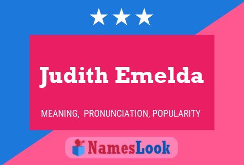 Judith Emelda Namensposter