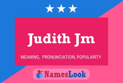 Judith Jm Namensposter