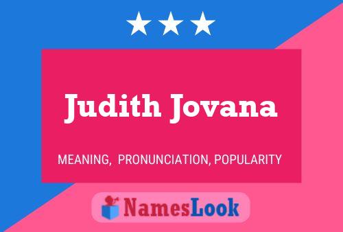 Judith Jovana Namensposter