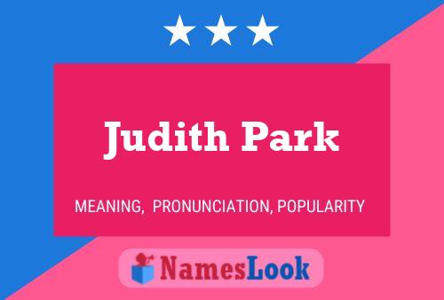 Judith Park Namensposter