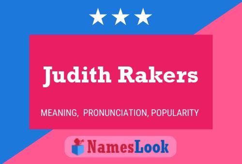 Judith Rakers Namensposter