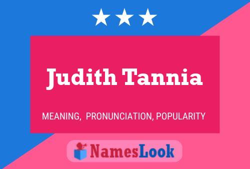 Judith Tannia Namensposter